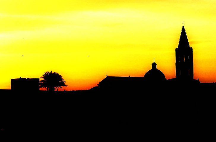 728x478 Free Photo Sun, Silhouette, Sunset, Sky, People, People