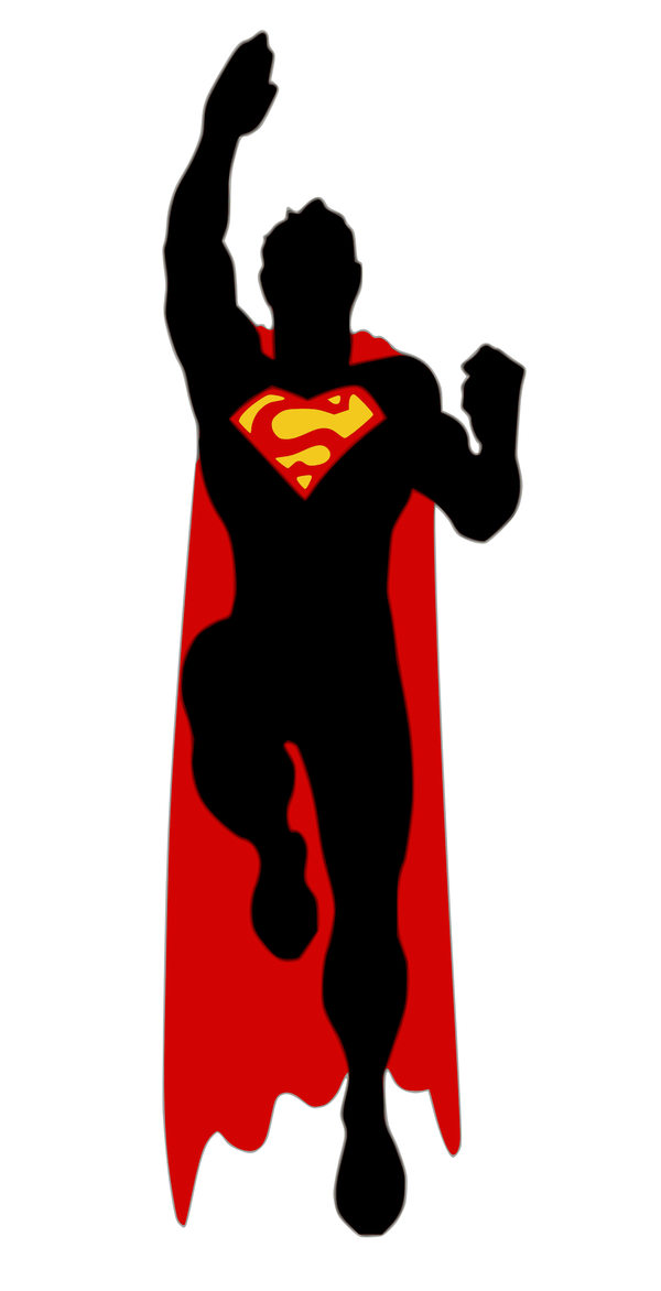 600x1172 Superman Silhouette By Viscid2007