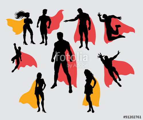 500x422 Superman And Supergirl Silhouettes Stock Image And Royalty Free