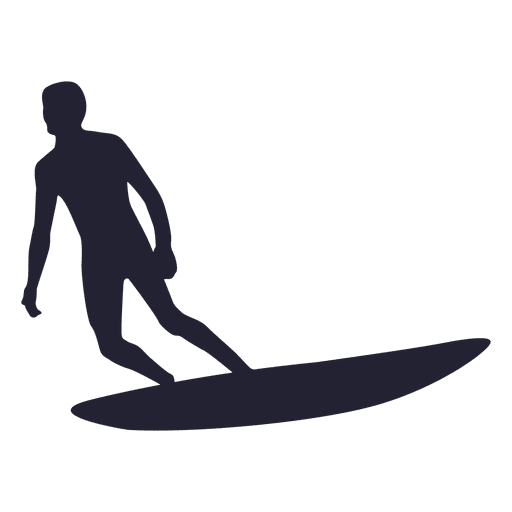 512x512 Water Surfing Silhouette