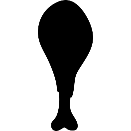 263x262 Free Svg Turkey Leg Silhouette Crafts Silhouettes