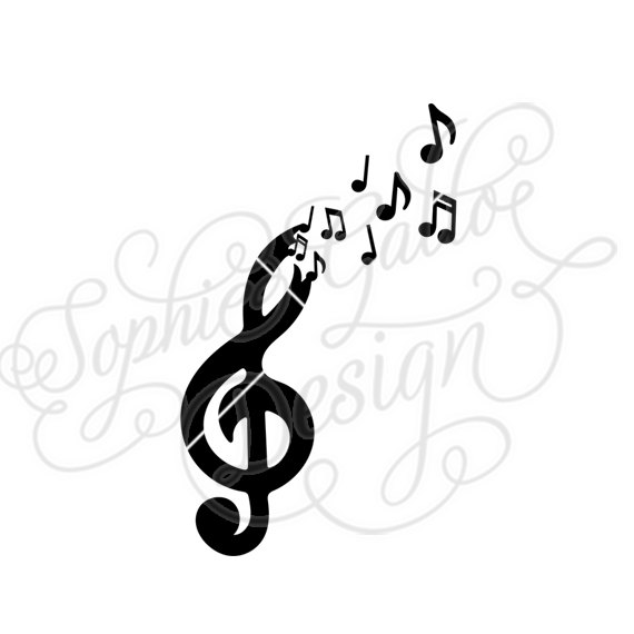 570x570 Free The Music Svg Dxf Digital Download Files For Silhouette