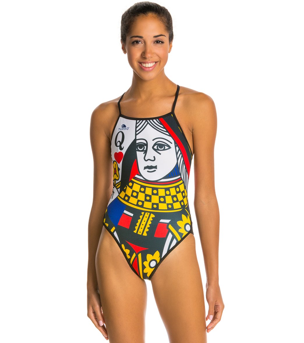 1044x1176 Turbo Queen Of Hearts Training Swimsuit