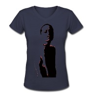 190x190 J80 Designs Silhouette Womens V Neck T Shirt