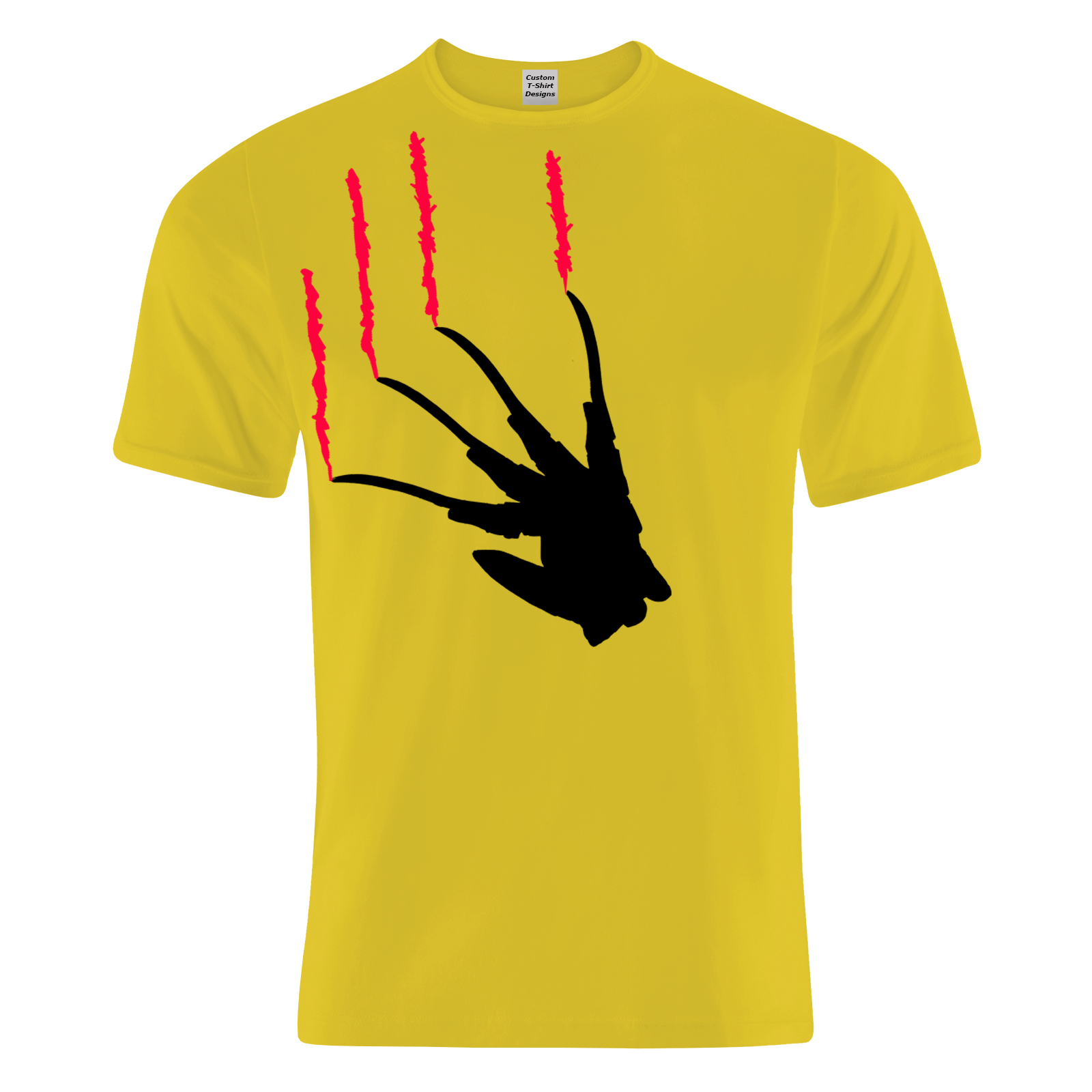 1600x1600 Freddy Glove Silhouette Elm Street Cotton T Shirt