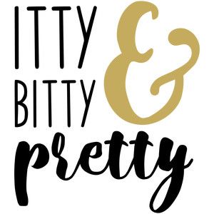 300x300 Silhouette Design Store Baby T Shirt Itty Bitty Pretty Design