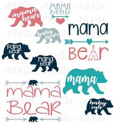236x259 Mama Bear Svg Mother Bear Svg Bear Family T Shirt Cutting Design