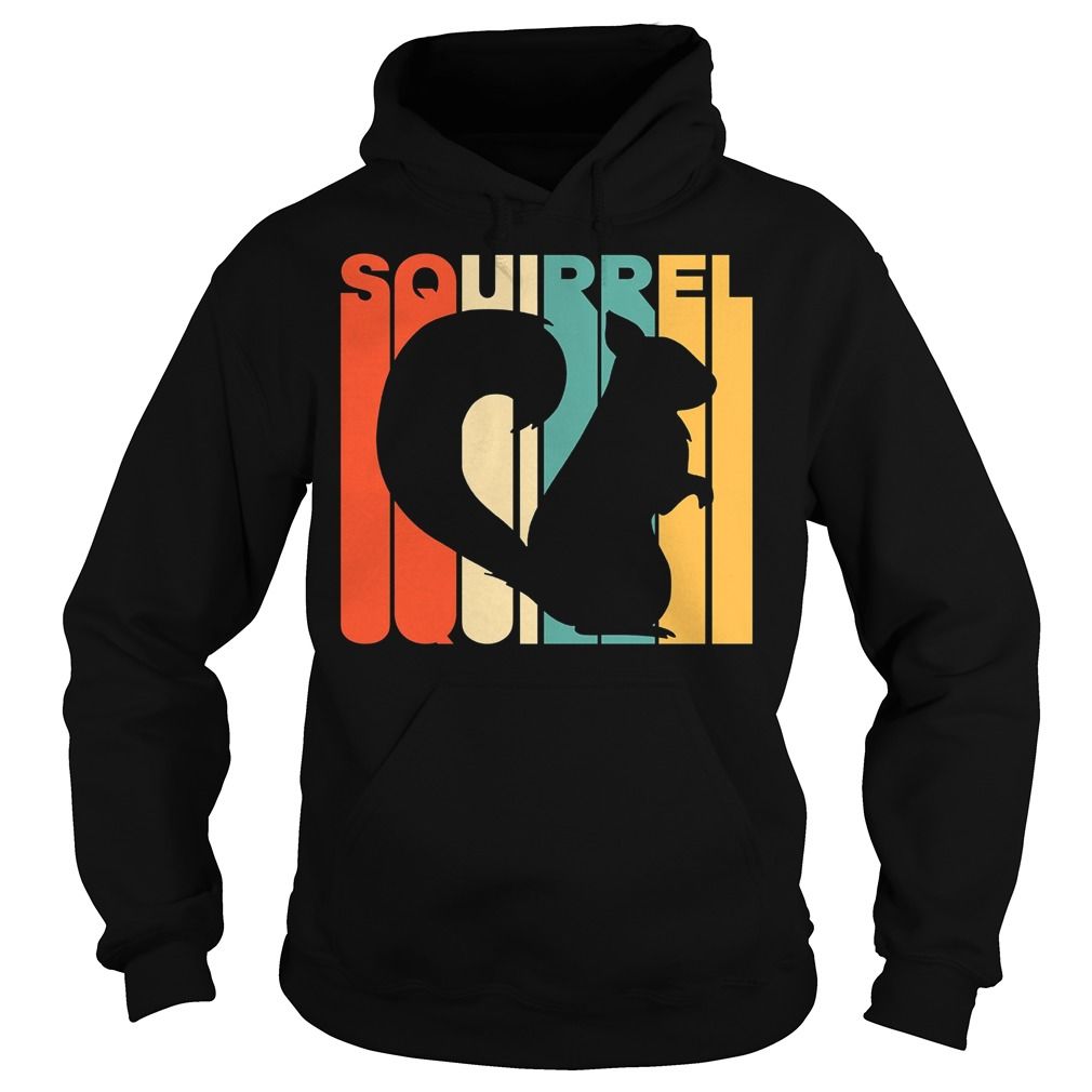 1010x1010 Vintage Style Squirrel Silhouette T Shirt