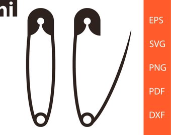 340x270 Safety Pin Stencil Etsy
