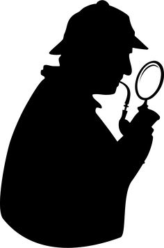 236x358 Sherlock Holmes Silhouette Decal Removable Door Wall Sticker Home
