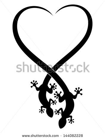 353x470 Dancing Geckos Tattoo Designs