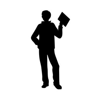 340x340 Free Silhouette Vector Icon, An Illustration