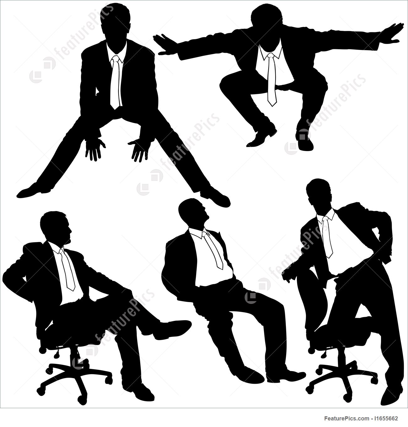 1300x1360 Office Silhouette