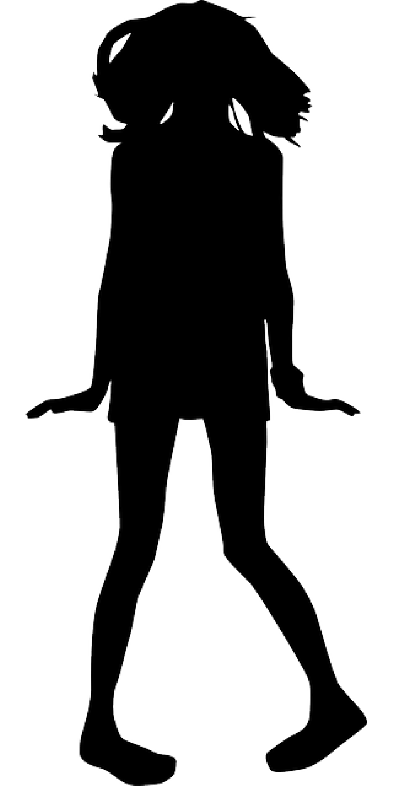 800x1600 Girl, Teenager, Teen, People, Silhouette