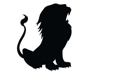 480x309 Lion Silhouette Clip Art Pack Template Silhouettes Vector