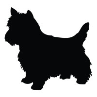 200x200 Breed Silhouette Templates For Retro Ornament Craft Modern Dog