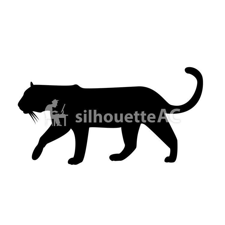 Silhouette Tiger at GetDrawings | Free download