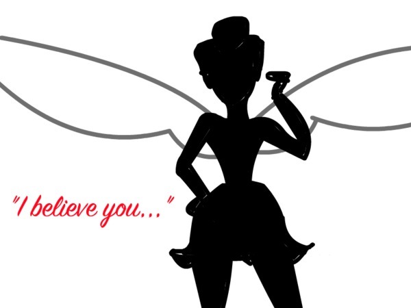 600x450 Tinkerbell Silhouette Clipart