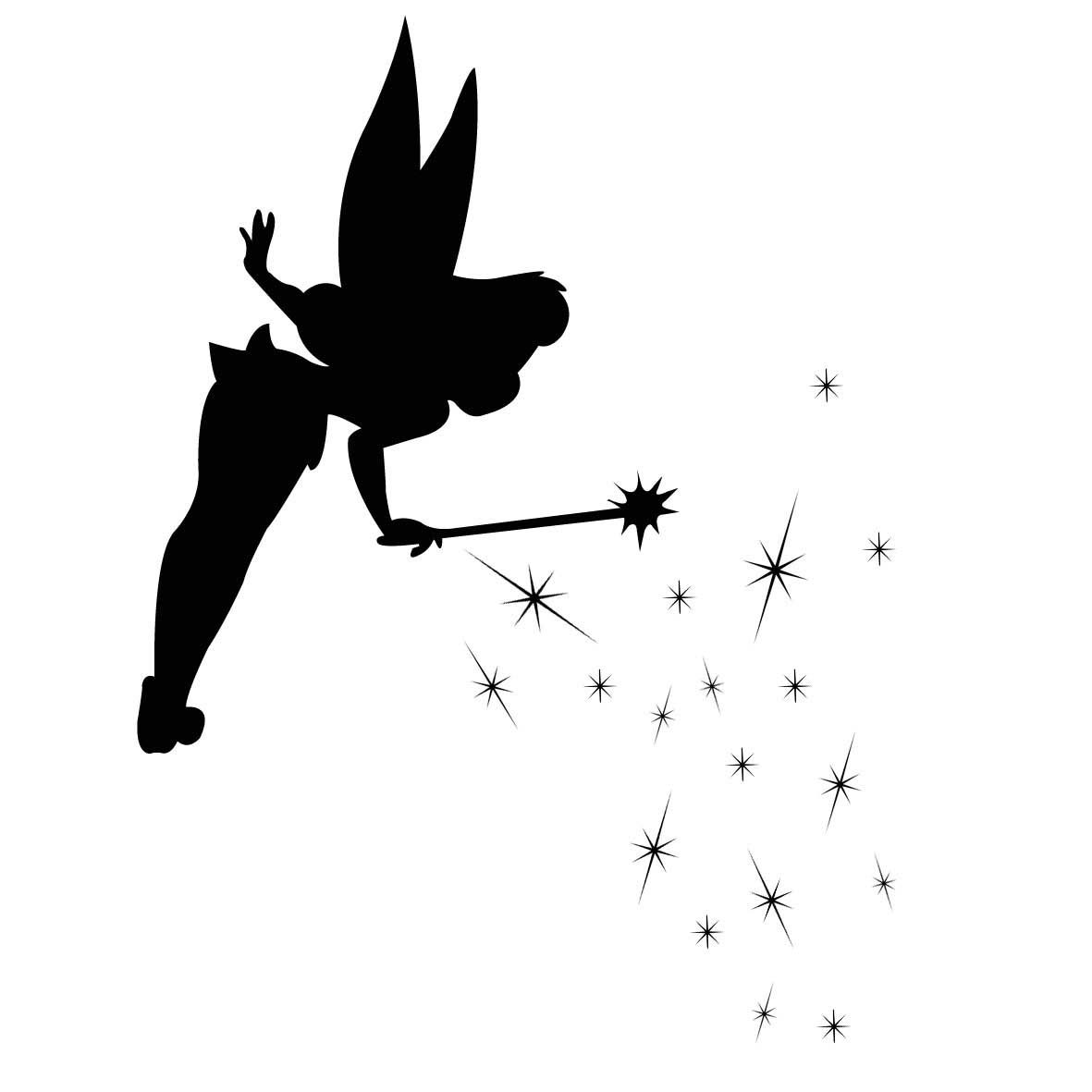 1181x1181 Tinkerbell Silhouette
