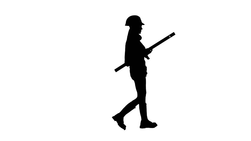 852x480 Engeneer Girl In The Helmet With Construction Tools On The Waist