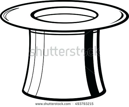 450x375 Cartoon Top Hat Outline Silhouette Of Womans Head Top Hat Outline