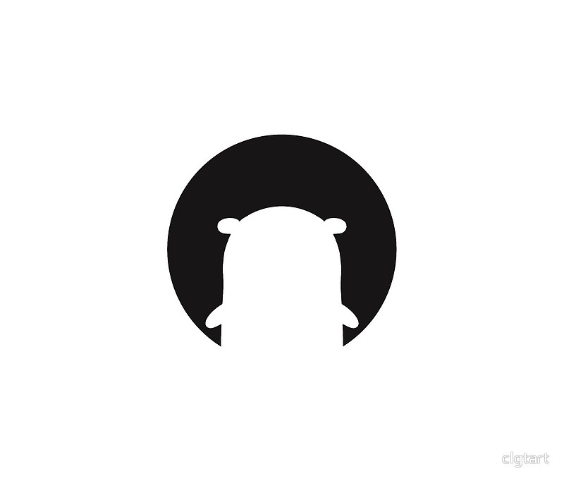 800x682 Golang Gopher Black Silhouette Travel Mugs By Clgtart Redbubble