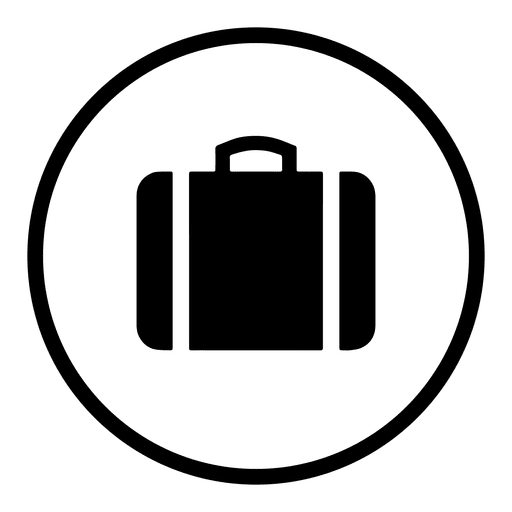 512x512 Travel Airport Round Icon Silhouette