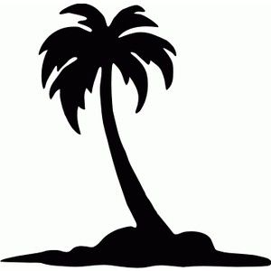 300x300 Palm Tree Clipart Hula Dancer Silhouette