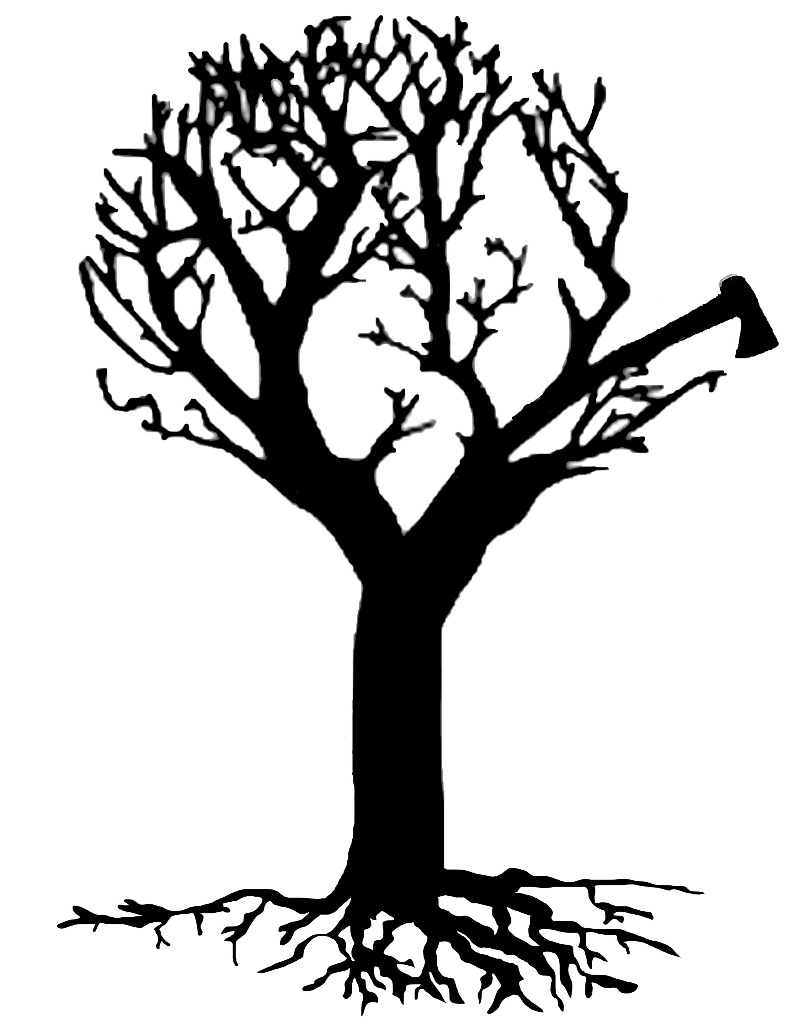 2550x3300 Silhouette Tree Art