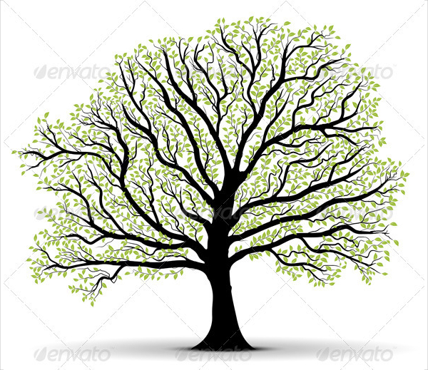Silhouette Tree Vector