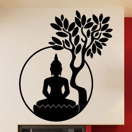 458x458 Shop Online Creative Lord Buddha Wall Sticker For Living Room