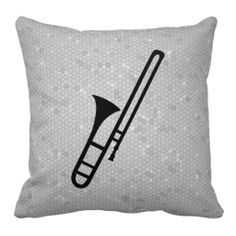 236x236 Trombone Jazz' Ceramic Knob A Modern Design With The Silhouette