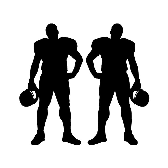 640x640 Hotmeini Car Sticker 13cm 2 Football Player Sport Car Truck Right