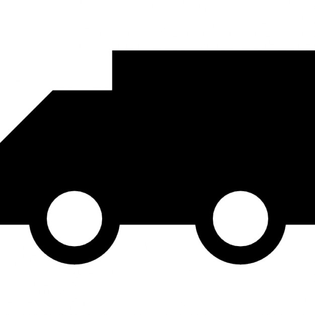 626x626 Truck Silhouette Facing The Left Direction Icons Free Download