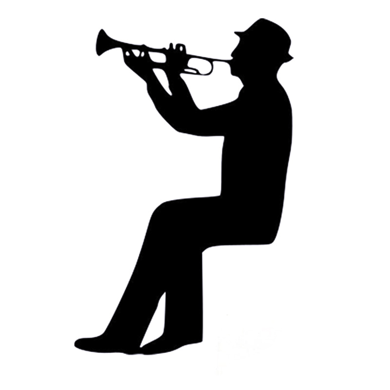 Silhouette Trumpet Player at GetDrawings | Free download