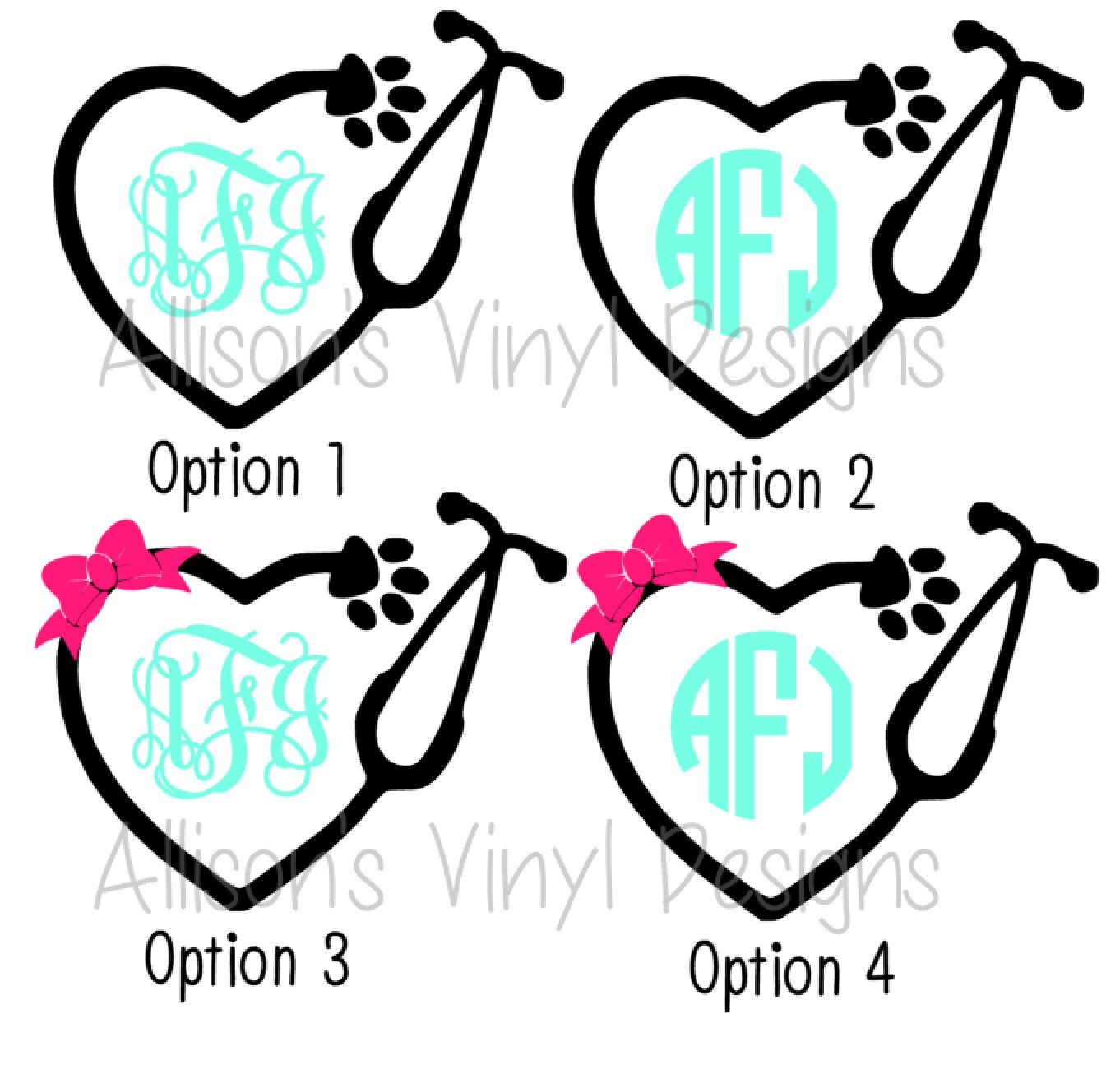 1362x1306 Veterinarian Animal Monogram Cuttable Designs Svg Files