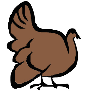290x313 Turkey Silhouette Clipart
