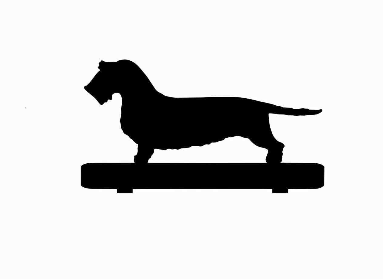 1264x919 Silhouette Stock Vector Art U Illustration Image Dachshund Wire