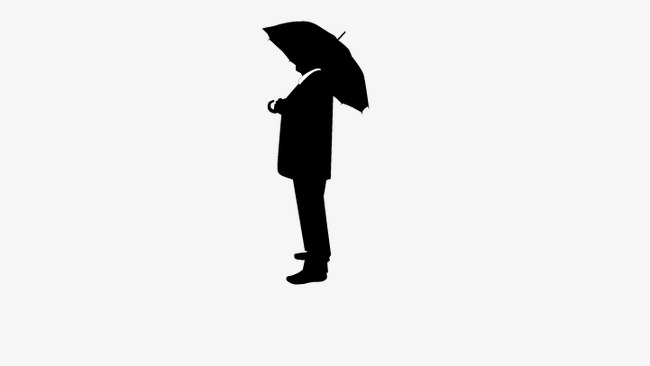 650x366 Umbrella Man Standing, Man Standing, People Standing Silhouette