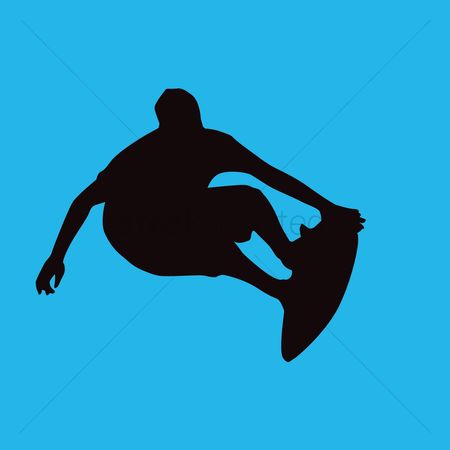 450x450 Free Surfer Silhouette Stock Vectors Stockunlimited