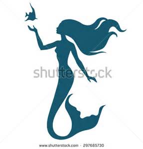 287x300 Swimming Mermaid Silhouette
