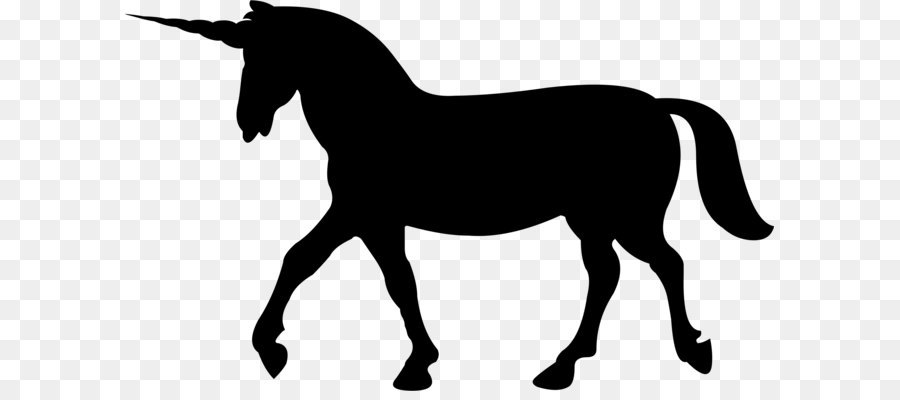 900x400 Unicorn Silhouette Horse Clip Art