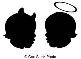 264x194 Hoofden, Silhouette, Twee. Hoofden, Gefuseerde, Silhouette