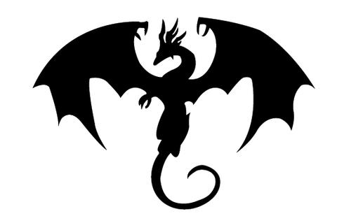 480x309 Free Dragon Silhouette Vector Clip Art Silhouettes Vector