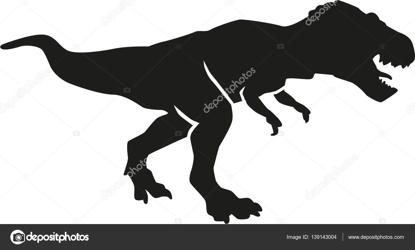 1600x964 T Rex Cartoon And Silhouette Royalty Free Vector Image Amazing