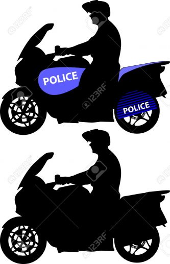 333x517 Vehicle Clipart Police Motorcycle Pencil And In Color Vehicle
