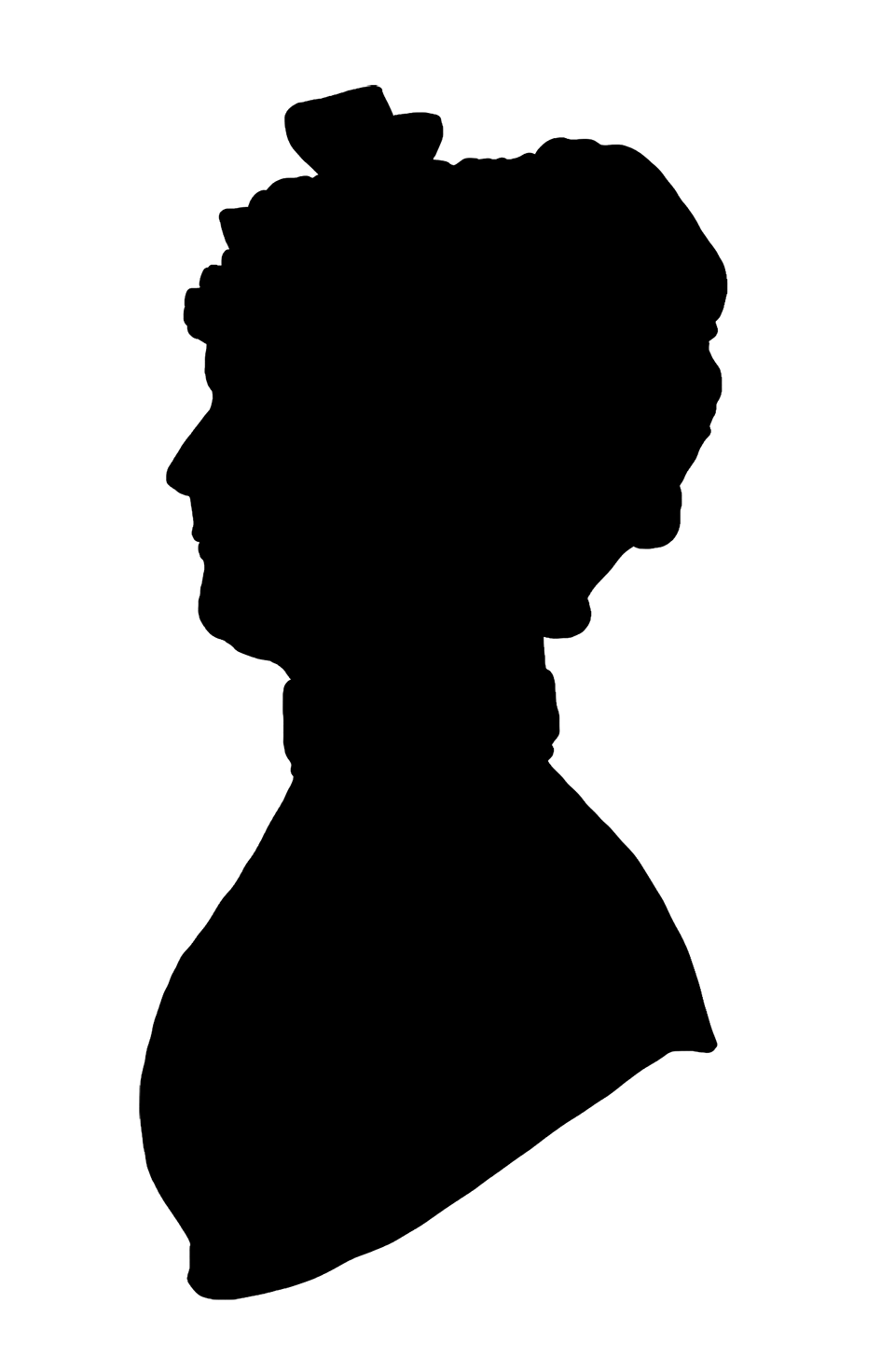 945x1471 Victorian Silhouette Clipart