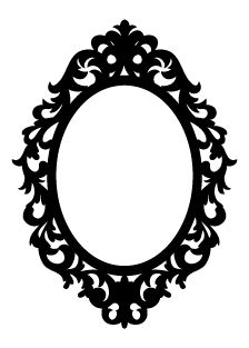 224x313 Victorian Silhouette Frame
