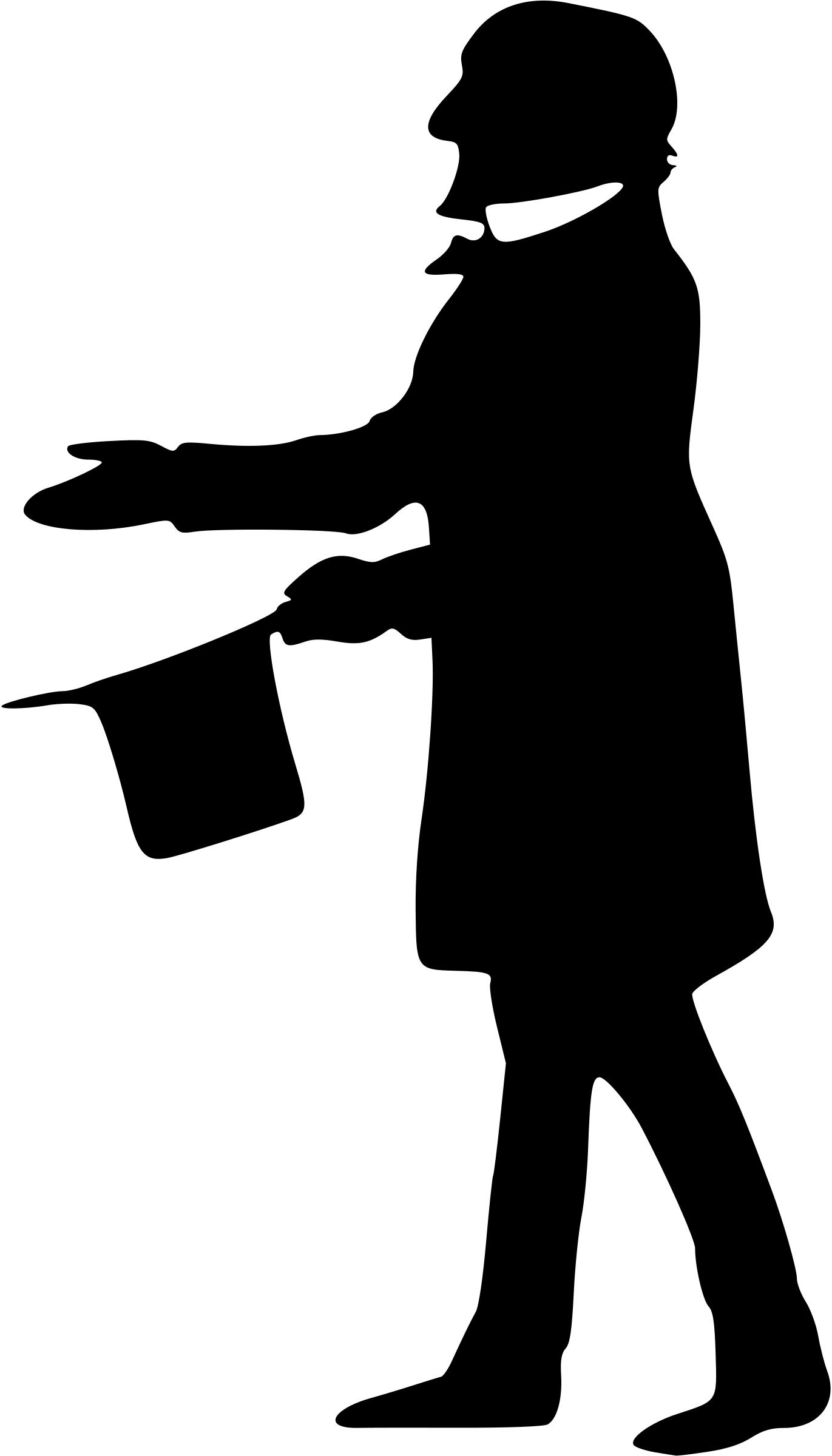 1371x2400 Gentleman Silhouette 3 Icons Png