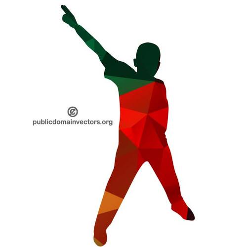 500x500 Victory Boy Silhouette Public Domain Vectors